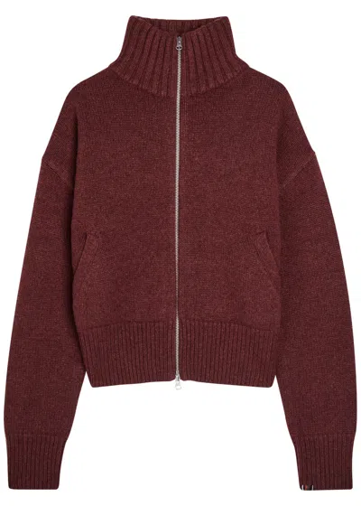 Extreme Cashmere N°438 Cashmere Cardigan In Burgundy