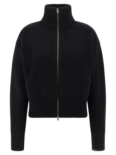 Extreme Cashmere N°438 Xtra Fab Cashmere Zip-up Sweater In Black