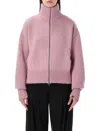 Extreme Cashmere N°302 Lemon Cashmere-blend Cardigan In Pink