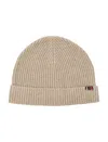 Extreme Cashmere Ribbed Beanie Hat In Brown