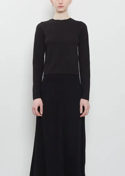 Extreme Cashmere N°451 Lisa Cotton Cashmere Top In Black