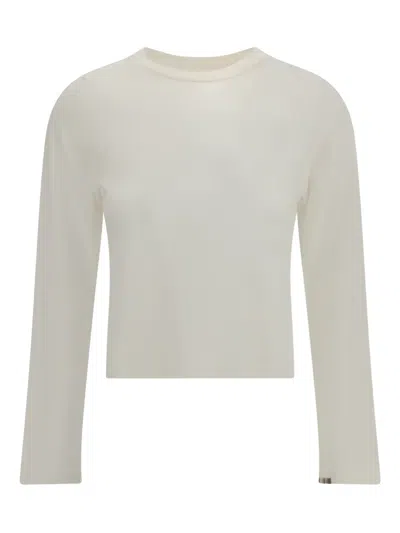 Extreme Cashmere Lisa Long-sleeve Knitted Top In White