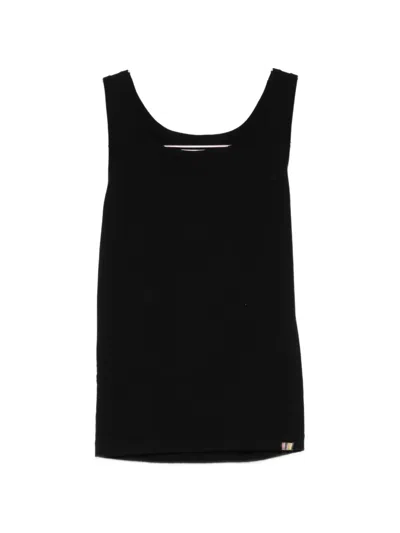Extreme Cashmere Nº453 Claudia Scoop-neck Tank Top In Black