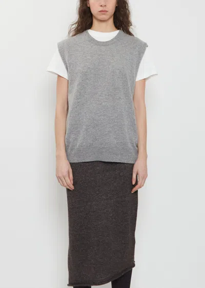 Extreme Cashmere N°455 Bos Cashmere Top In Gray