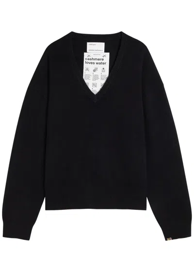 Extreme Cashmere 457 Jack V-neck Sweater In Black