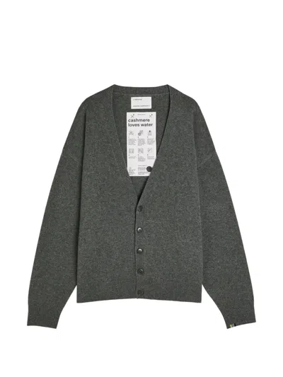 Extreme Cashmere N°459 Jonah V-neck Cashmere-blend Cardigan In Gray