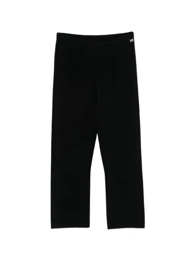 Extreme Cashmere Nº461 Wander Knitted Trousers In Black