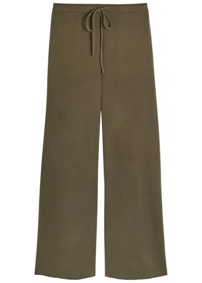 Extreme Cashmere N°462 Slouch Cashmere-blend Trousers In Brown