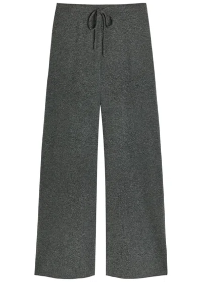 Extreme Cashmere N°462 Slouch Cashmere-blend Trousers In Gray
