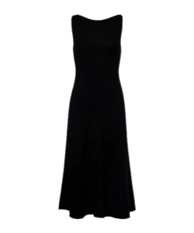 Extreme Cashmere N468 Gabrielle Wool-blend Midi Dress In Black