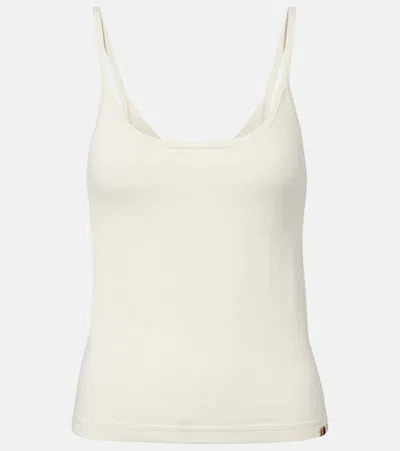 Extreme Cashmere N°471 Britney Cotton And Cashmere Tank Top In Orange