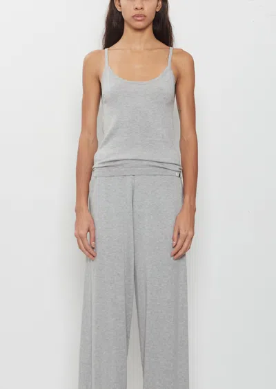 Extreme Cashmere N°471 Britney Cotton Cashmere Tank Top In Gray