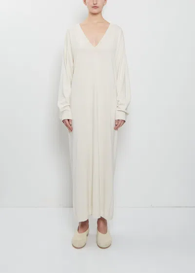 Extreme Cashmere N°480 Invite Cashmere Cotton Dress In White