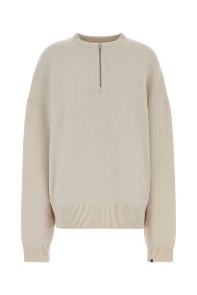 Extreme Cashmere Stretch Cashmere Blend Sweater 496 Zip In Neutral