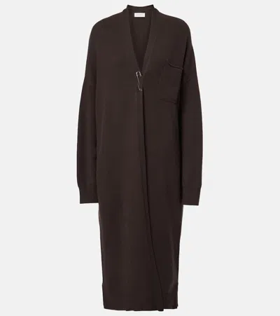 Extreme Cashmere N°61 Koto Cashmere-blend Cardigan In Brown