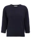 Extreme Cashmere N.398 Three-quarter Sleeve Sweater In Navy Blue
