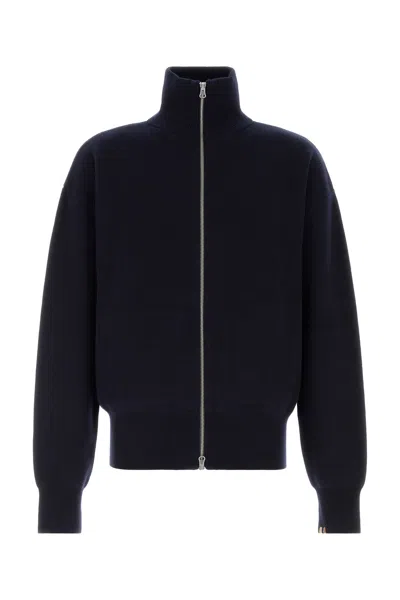 Extreme Cashmere Cashmere Cardigan High Neck Long Sleeves 319 In Blue