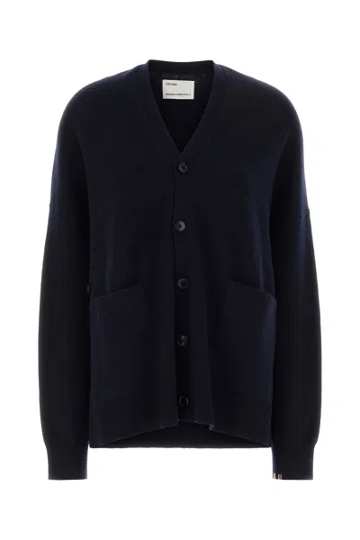 Extreme Cashmere Stretch Cashmere Blend Oversized Cardigan 24 In Blue