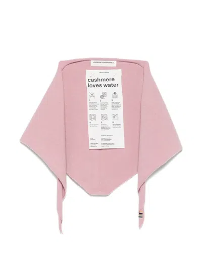 Extreme Cashmere No. 35 Bandana Scarf In Pink
