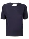 Extreme Cashmere Short-sleeved Merino Wool And Cashmere Sweater