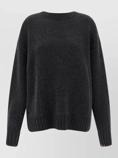 Extreme Cashmere Number 383 Lovely Long Sleeve Sweater In Black