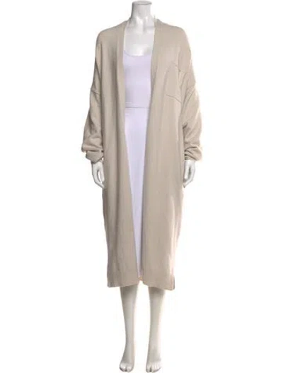 Pre-owned Extreme Cashmere Open Front Sweater In Neutral