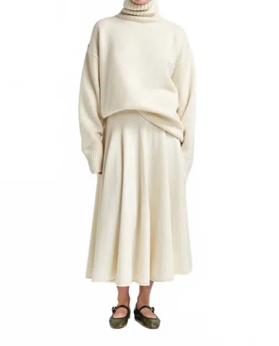 Extreme Cashmere Oversize Extra Turtleneck Sweater In Cream In Neutral