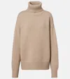 Extreme Cashmere Oversize Xtra Cashmere Turtleneck Sweater In Nude