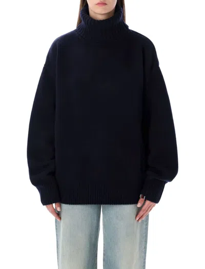 Extreme Cashmere Oversized Extra Sweater In Black
