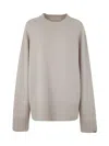 Extreme Cashmere Oversized Roundneck Cashmere Pullover In White