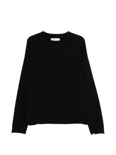 Extreme Cashmere Unisex Crewneck Cashmere Knit Sweater In Black