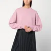 Extreme Cashmere Pink Cashmere Crew Neck Sweater In Pink