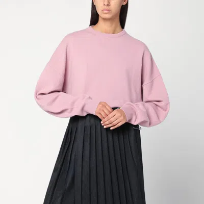 Extreme Cashmere Pink Cashmere Crew Neck Sweater In Multi