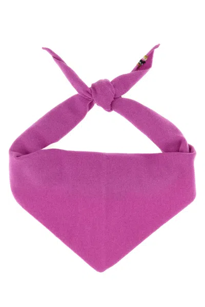 Extreme Cashmere Purple Stretch Cashmere Bled Bandana