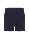 Extreme Cashmere Rib-knit Shorts N°450 Bummy In Blue