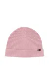 Extreme Cashmere Ribbed Beanie Hat In Pink
