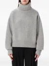 Extreme Cashmere Roll-neck Long-sleeve Sweater In Gray