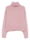 Extreme Cashmere Roll-neck Sweater In Pink