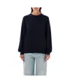 Extreme Cashmere Belle Cashmere Stretch 2.26 Pullover In Black