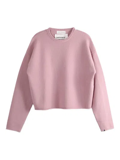 Extreme Cashmere Round-neck Cashmere Sweater In Pink
