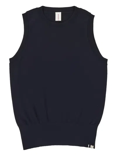 Extreme Cashmere Round-neck Sleeveless Vest In Black