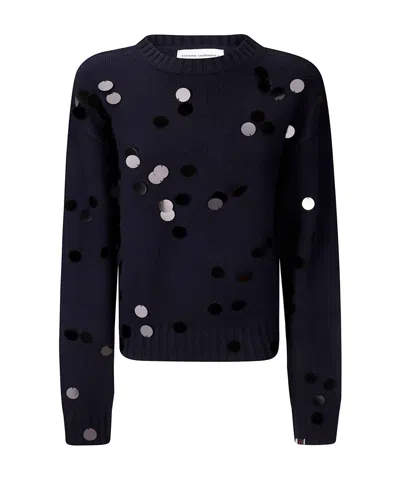 Extreme Cashmere 'n.373 Oldie Sequin' Sweater In Black