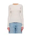 Extreme Cashmere Eel Cotton Cashmere Knit 2.48 Ls T-shirt In White