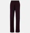 Extreme Cashmere Rush Cashmere-blend Straight Pants In Brown