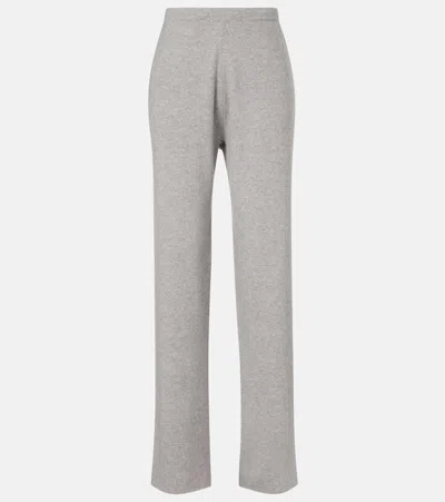 Extreme Cashmere Rush Cashmere-blend Straight Pants In Gray