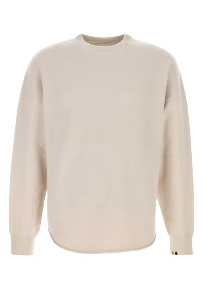 Extreme Cashmere Sand Cashmere Blend Crew Hop Sweater In Neutral