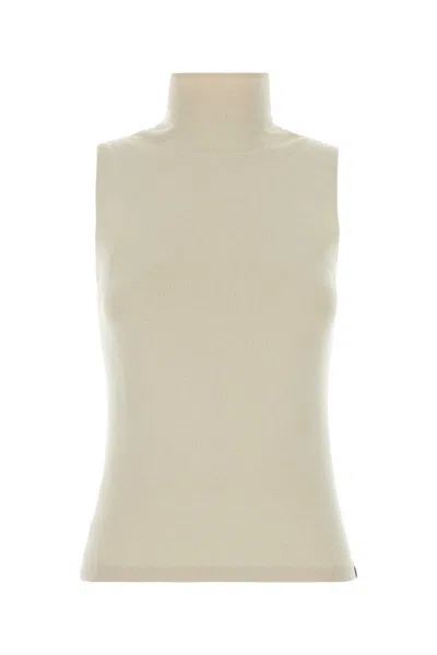 Extreme Cashmere Sand Knit Vest In Beige O Tan