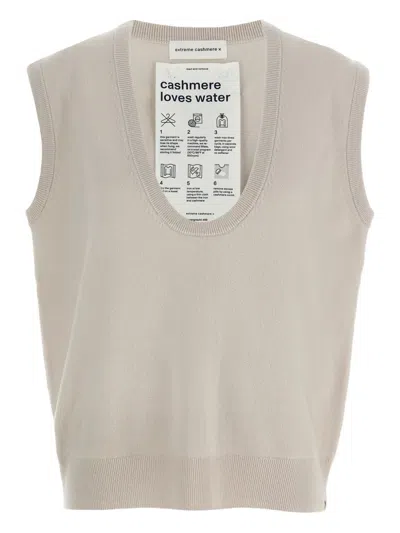 EXTREME CASHMERE SCOOP-NECK CASHMERE-BLEND VEST