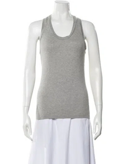 Pre-owned Extreme Cashmere Scoop Neck Sleeveless Top In Gray
