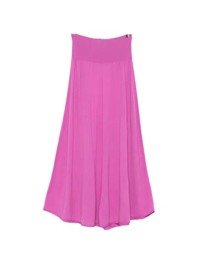 Extreme Cashmere Seduce Midi Skirt In Pink